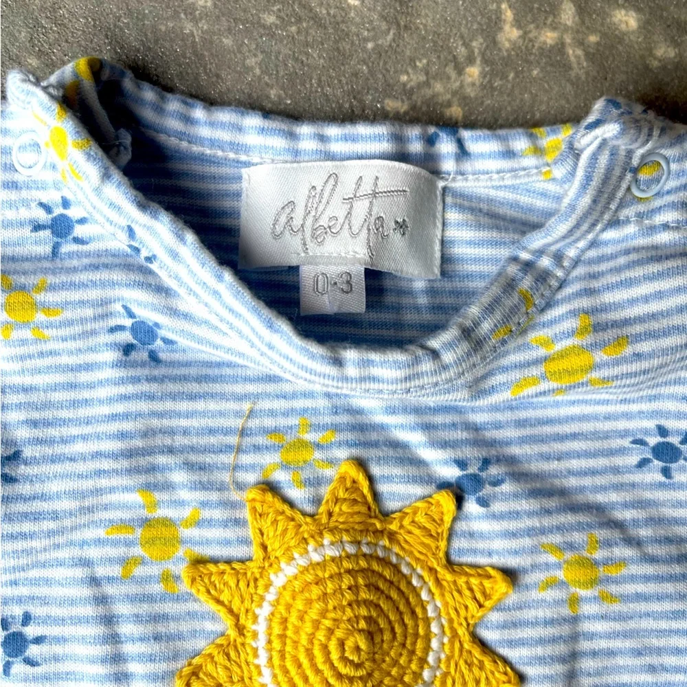 ALBETTA Crochet Sun Babygro